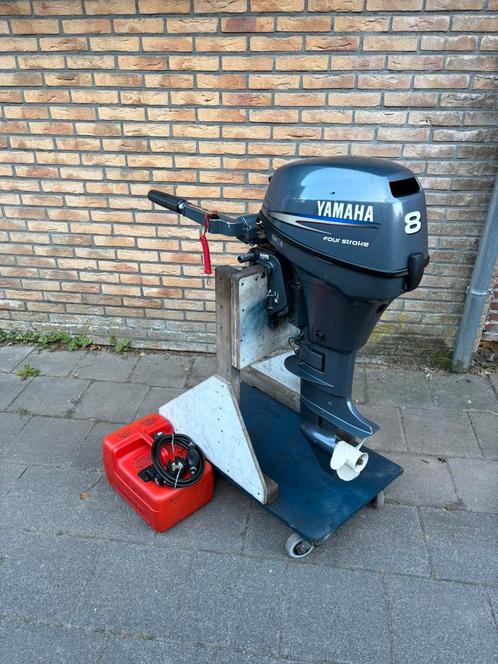 Yamaha 8 pk 4 takt korstaart buitenboordmotor boot motor., Watersport en Boten, Buiten- en Binnenboordmotoren, Gebruikt, Benzine
