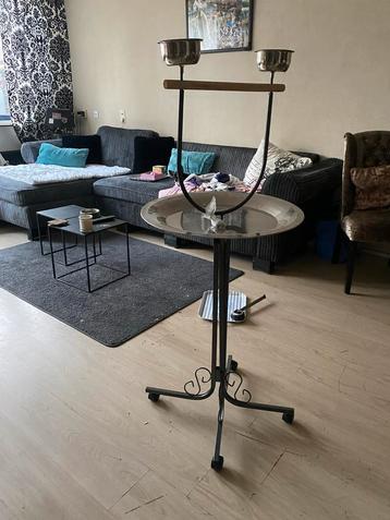 Pappegaaien standaard, zitstok , verplaatsbaar beschikbaar voor biedingen