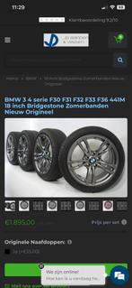 BMW 3/4 Serie F30/31/32 18" Zomerbanden + Velgen, 18 inch, Gebruikt, Banden en Velgen, Ophalen of Verzenden