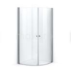 Halfronde Douchecabine Glas, Doe-het-zelf en Verbouw, Sanitair, Ophalen, Gebruikt, Glas, Douche