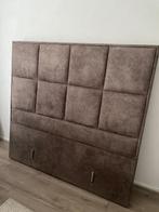 Hoofdbord boxspring, Ophalen, Bruin, 200 cm, 160 cm