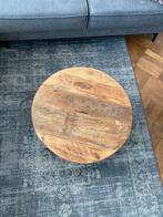 Salontafel mangohout, Huis en Inrichting, Tafels | Salontafels, Rond, Zo goed als nieuw, Minder dan 50 cm, 50 tot 100 cm