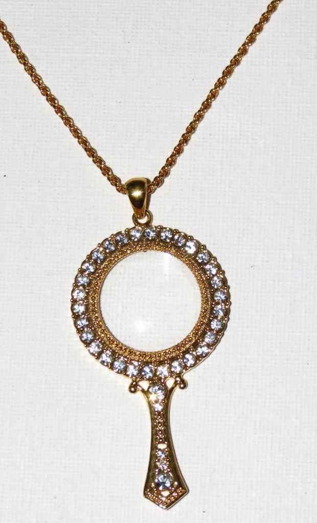 Valcourt Loep ketting Ingelegd met Swarovski steentjes ., Sieraden, Tassen en Uiterlijk, Kettingen, Nieuw, Overige materialen