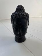 Vintage zwart Boeddhahoofd ca. 25cm hoog, Huis en Inrichting, Ophalen, Gebruikt
