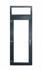 Kunststof deur vol glas met bovenlicht diverse afmetingen, Doe-het-zelf en Verbouw, Kozijnen en Schuifpuien, 75 tot 150 cm, Kunststof