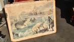 Partij Schoolplaten (ca. 80 stuks), Antiek en Kunst, Antiek | Schoolplaten, Ophalen, Aardrijkskunde