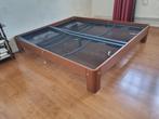 Twee persoons bed Auping Auronde 180x200 bruin + spiralen, Verstelbaar, Bruin, Tweepersoons, Ophalen of Verzenden
