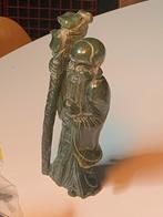 Chinees Jade Figuur - Wijze Man met Stok, Ophalen of Verzenden