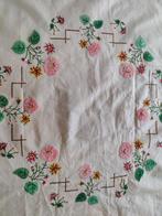 Geborduurd tafelkleedje met bloemen, Verzenden, Zo goed als nieuw, Rechthoek
