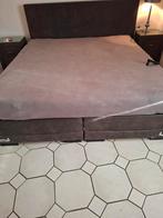 Electrische Boxspring, Huis en Inrichting, Ophalen, Strak, Bruin, Tweepersoons