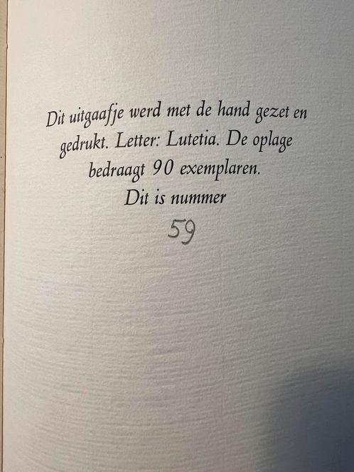Marie Andriessen de Dokwerker, gelimiteerde oplage, nr 59/90, Boeken, Gedichten en Poëzie, Zo goed als nieuw, Ophalen of Verzenden