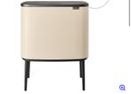 Soft beige Brabantia Bo touch bin prullenbak 33l, Huis en Inrichting, Ophalen, 50 tot 75 cm, 40 liter of meer, Zo goed als nieuw