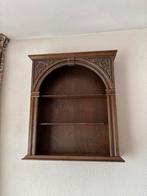 Houten Wandkastje Antiek Look, Huis en Inrichting, Kasten | Boekenkasten, Ophalen, Met plank(en), Minder dan 50 cm, Gebruikt