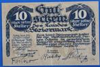 Oostenrijk, noodgeld 10 heller, 1923, Los biljet, Oostenrijk, Verzenden