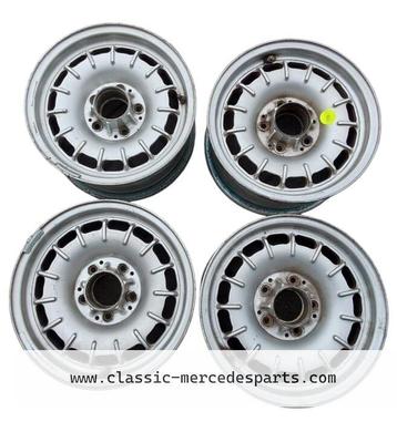 Kroonkurkvelgen / Barockvelgen 6.5J x 14 Inch Mercedes w126  beschikbaar voor biedingen