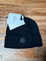 Zwarte Moncler muts, Kleding | Heren, Mutsen, Sjaals en Handschoenen, Ophalen of Verzenden, Zo goed als nieuw, Overige maten, Muts