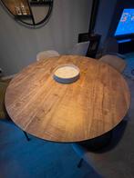 Ronde eettafel 130cm, Huis en Inrichting, Tafels | Salontafels, Ophalen, 100 tot 150 cm, Rond, Zo goed als nieuw
