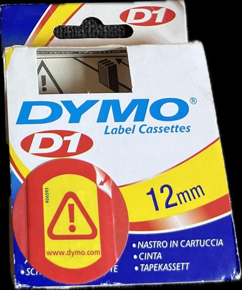 Dymo D1 labelcassettes 12 mm, Computers en Software, Labelprinters, Zo goed als nieuw, Ophalen of Verzenden