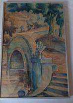 Aquarel, Antiek en Kunst, Kunst | Schilderijen | Klassiek, Ophalen