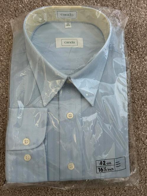NIEUW licht blauw gestreept overhemd heren maat 42, Kleding | Heren, Overhemden, Nieuw, Halswijdte 41/42 (L), Blauw, Verzenden