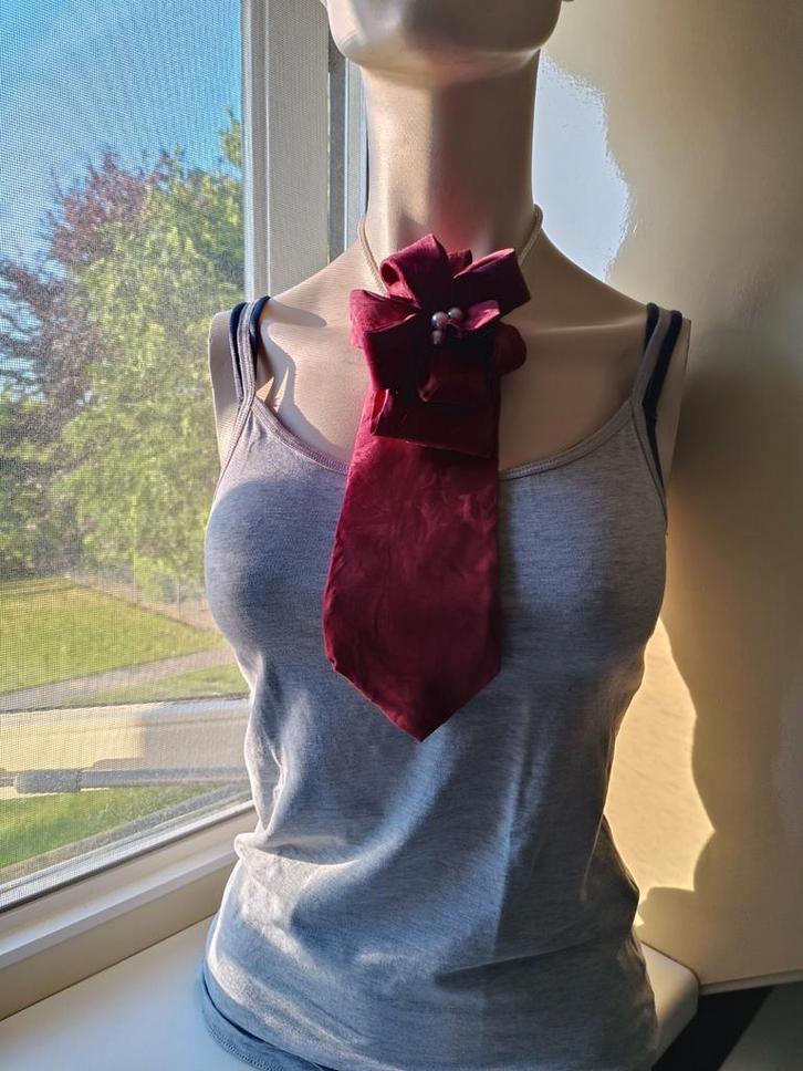 Ketting stropdas, Sieraden, Tassen en Uiterlijk, Kettingen, Zo goed als nieuw, Overige materialen, Ophalen