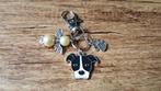 Sleutelhanger Pitbull emaille met guardian angel, Verzenden, Nieuw, Dier of Natuur