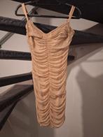 Beige jurk met glitters - Maat M, Kleding | Dames, Maat 38/40 (M), Beige, Ophalen of Verzenden, Zo goed als nieuw