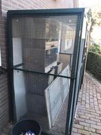 Grote Lvormige voliere, Dieren en Toebehoren, Ophalen of Verzenden, Zo goed als nieuw, Aluminium, Volière