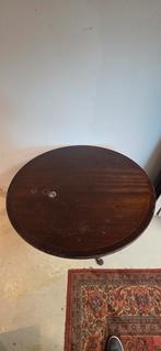 Antieke Vintage Ronde Tafel - Amstelveen, Ophalen, Gebruikt, Rond, 75 tot 100 cm