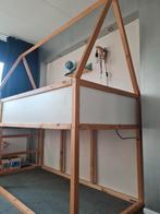 Leuk houten halfhoogslaper bed, Ophalen, Gebruikt, Halfhoogslaper