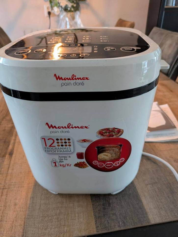 Mooie Broodbakmachine - Moulinex Pain Doré, Witgoed en Apparatuur, Broodbakmachines, Gebruikt, Met timer, 800 tot 1200 gram deeg