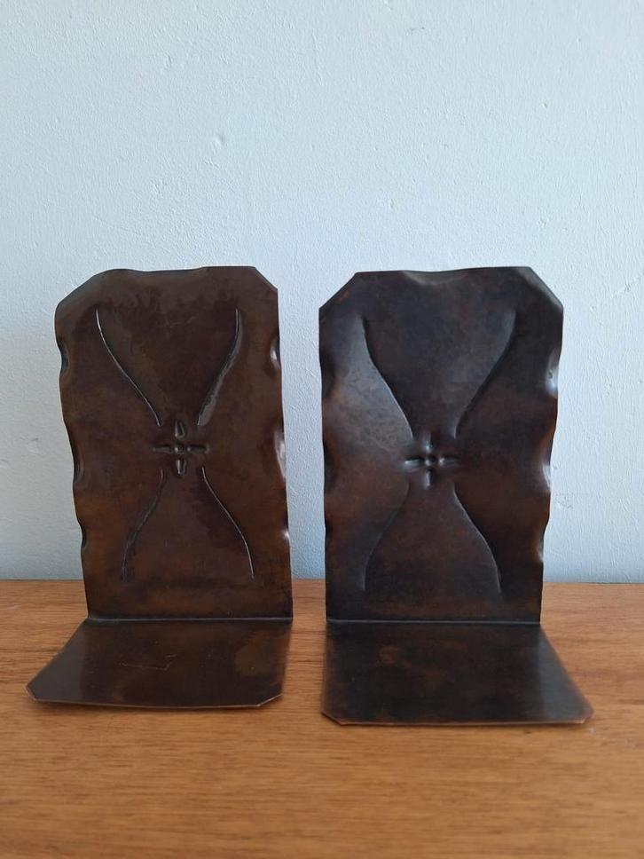 Koperen boekensteunen, Huis en Inrichting, Woonaccessoires | Overige, Zo goed als nieuw, Ophalen of Verzenden