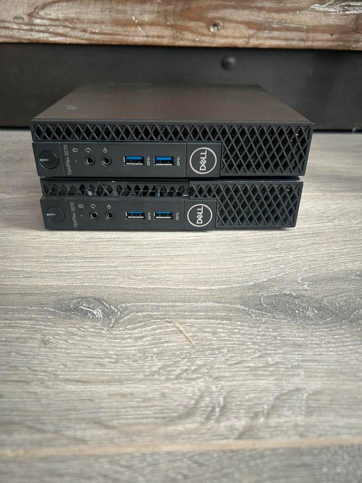 2x Dell Micro PC Optiplex 3070, i5, 8Gb, 256SSD, Win11, Computers en Software, Desktop Pc's, Zo goed als nieuw, 4 Ghz of meer