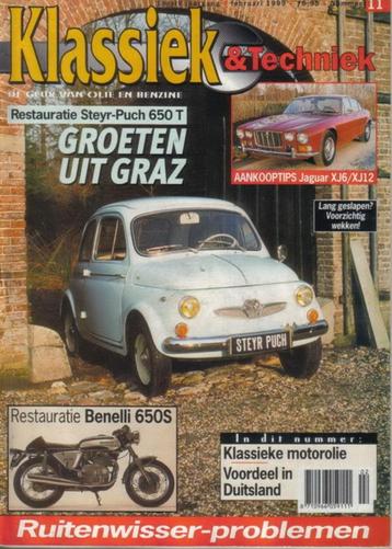 Klassiek & Techniek 11 1999 : Steyr Puch 650 T - Jaguar XJ beschikbaar voor biedingen