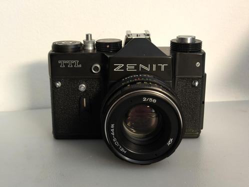Mooie Zenit-TTL + Helios 44M objectief in goede staat, M42, Audio, Tv en Foto, Fotocamera's Analoog, Gebruikt, Spiegelreflex, Overige Merken