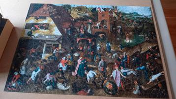 Puzzel Breugel spreekwoorden 1000 stukjes.
 beschikbaar voor biedingen