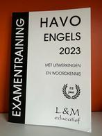 Examentraining Engels Havo 2023, Zo goed als nieuw, Alpha, Overige niveaus, L&M educatief