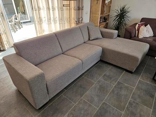 Bommel Hoekbank grijs stof, zo goed als nieuw, Huis en Inrichting, Banken | Complete zithoeken, Zo goed als nieuw, Stof, Ophalen