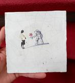 StoryTile  tegeltje  Delfts blauw, Antiek en Kunst, Antiek | Wandborden en Tegels, Ophalen of Verzenden