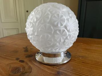 Plafonniere Plafondlamp matglas art deco 1930 Frans beschikbaar voor biedingen