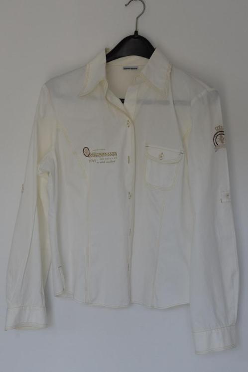 Gerry Weber damesblouse mt 42 wit / creme, Kleding | Dames, Blouses en Tunieken, Gedragen, Maat 42/44 (L), Wit, Ophalen of Verzenden