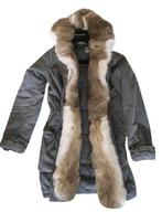 Winterjas kaki met konijnenbont van LEMPELIUS, Lempelius, Overige kleuren, Verzenden, Zo goed als nieuw