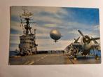 Ansichtkaart met (Schip Zeppelin en Vliegtuig), Ophalen of Verzenden, Kaart, Foto of Prent