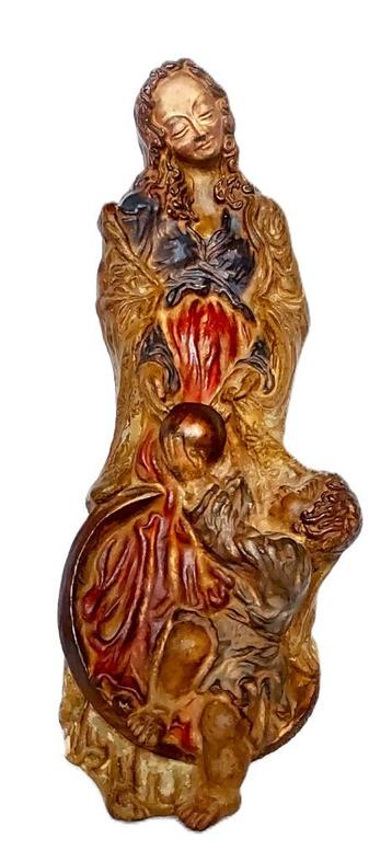 Beeld Madonna met Kind, antiek beschikbaar voor biedingen