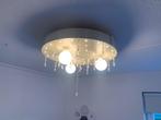Plafondlamp LED sterrenhemel / diamanten beige kinderkamer, Gebruikt, Glas, Ophalen