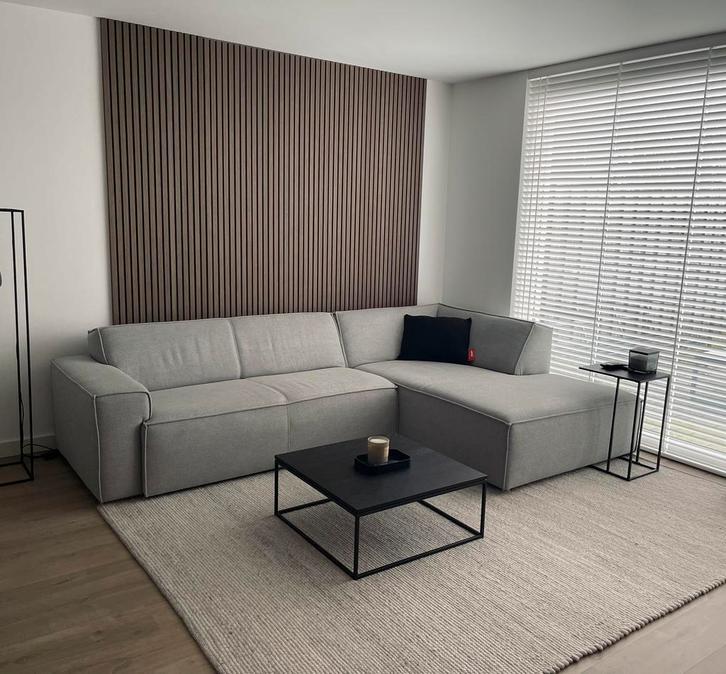 Hoekbank grijs, Huis en Inrichting, Banken | Complete zithoeken, Zo goed als nieuw, Ophalen