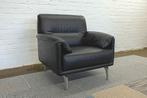 Leolux Bora Balanza fauteuil | Zwart leer | Nieuwstaat, Modern design, Leolux, Info@andriesign.nl, Ophalen of Verzenden