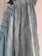 Mooie overgordijnen pastel blauw / grijs / roze, Huis en Inrichting, Stoffering | Gordijnen en Lamellen, Grijs, 200 cm of meer