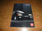 brochure Citroen AX  1991, Ophalen of Verzenden, Zo goed als nieuw, Citroën