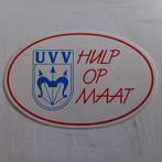 Sticker.   UVV.  Hulp op Maat., Ophalen of Verzenden, Zo goed als nieuw